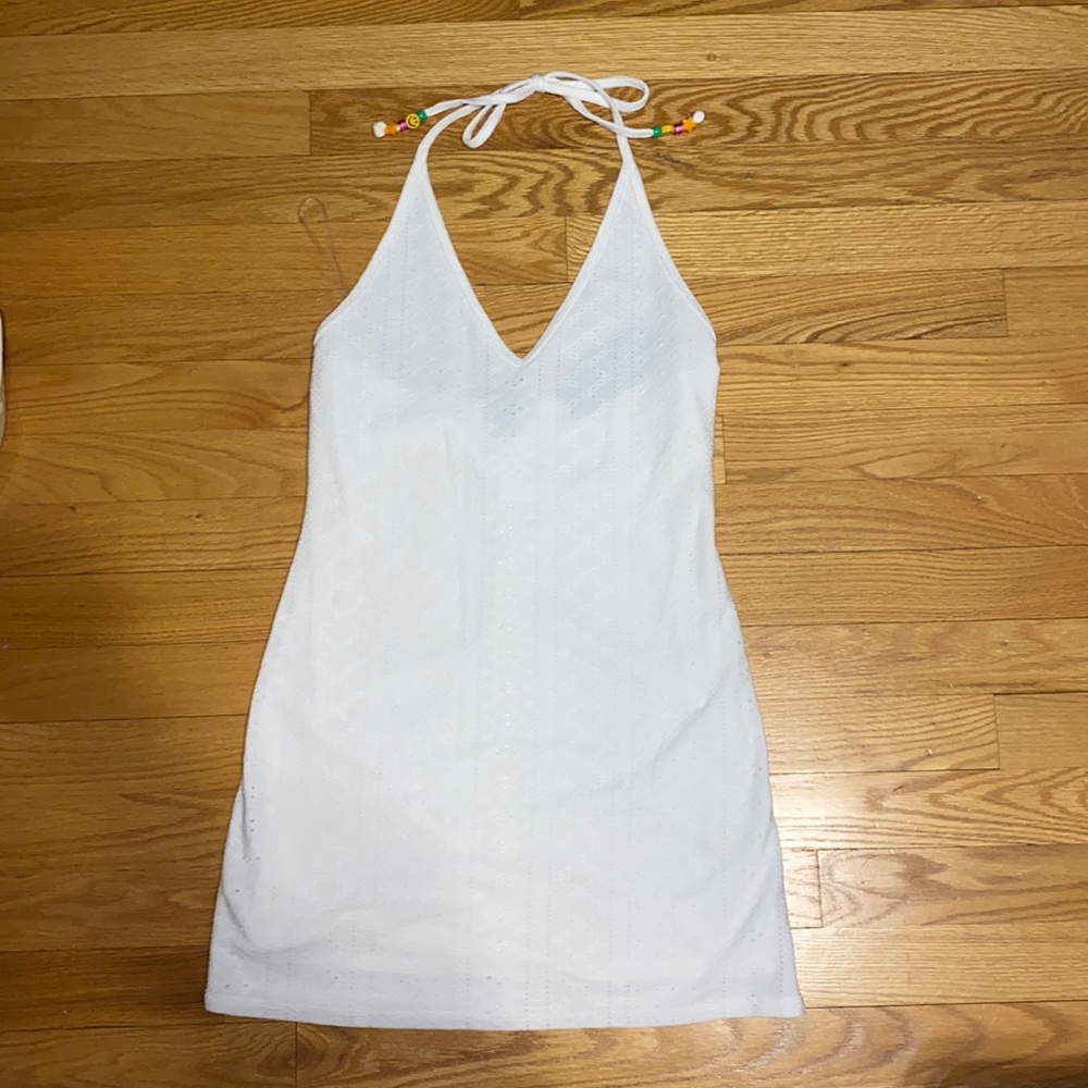 White beach dress